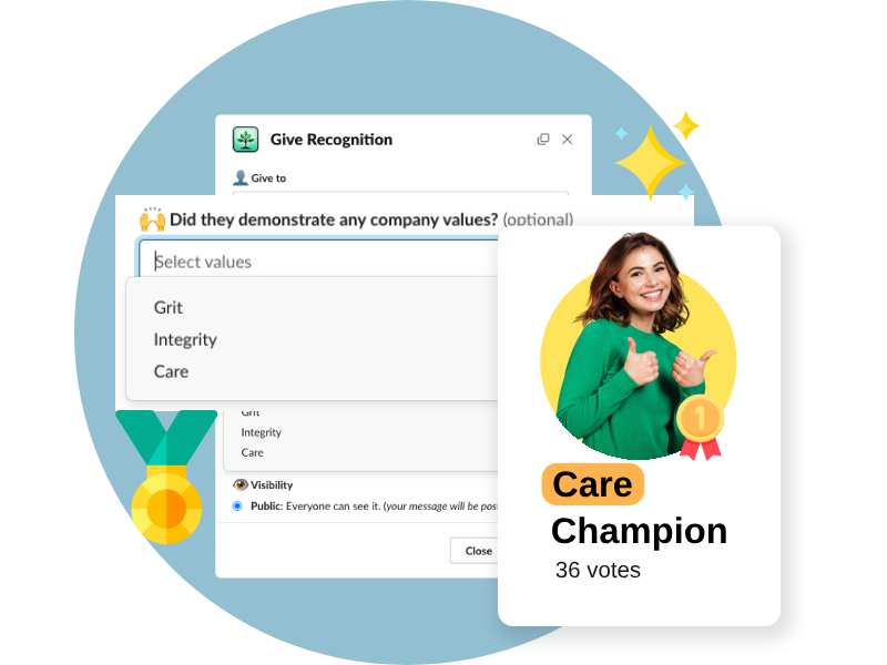 Encourage the team to demonstrate your company values